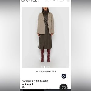 NEW Oak and fort oversized blazer